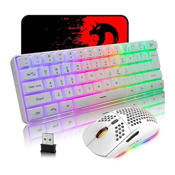 Combo de teclado y mouse para juegos inalámbricos mini