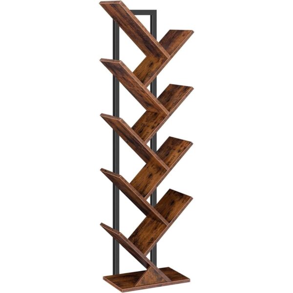 HOOBRO Estantería para árbol estantería de madera de 9_1