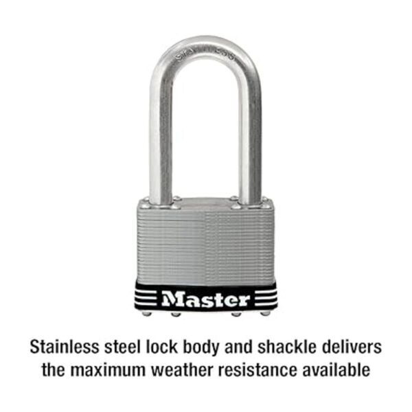 Master Lock 15SSKADLJ Candado de acero inoxidable para
