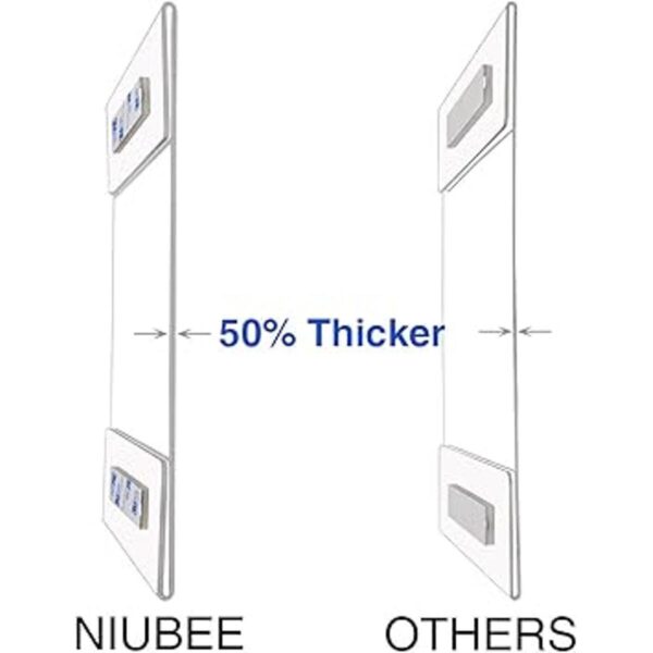 Niubee Soporte de pared de acrílico con adhesivo 3M para_2