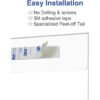 Niubee Soporte de pared de acrílico con adhesivo 3M para_3