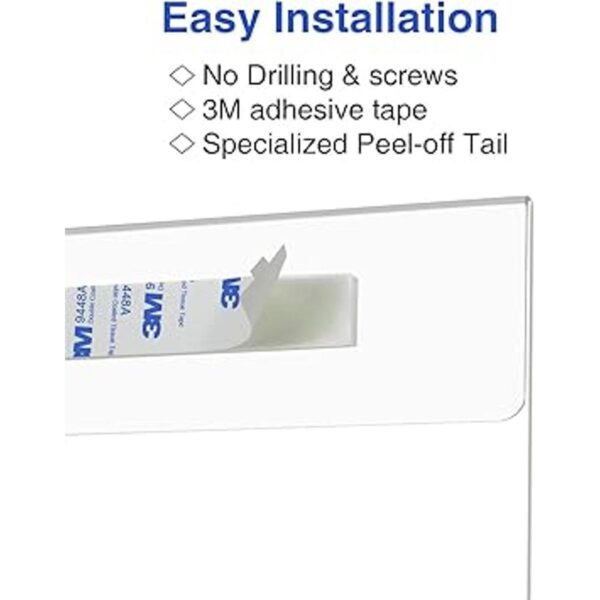 Niubee Soporte de pared de acrílico con adhesivo 3M para_3