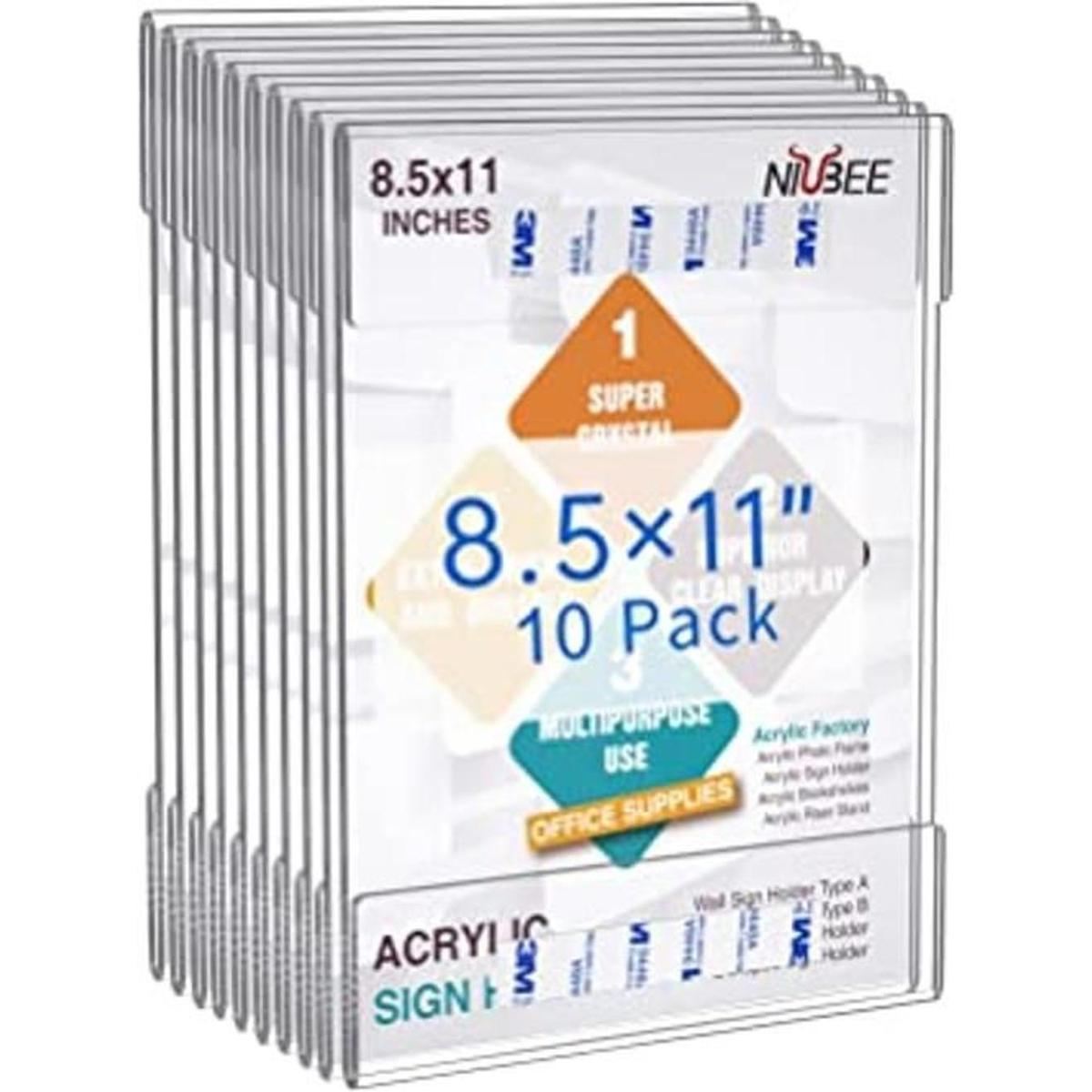 Niubee Soporte de pared de acrílico con adhesivo 3M para