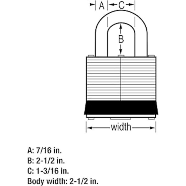 Master Lock 15SSKADLJ Candado de acero inoxidable para