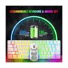 Combo de teclado y mouse para juegos inalámbricos mini