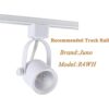 Cloudy Bay Juno Cabezal de luz LED tipo pista CRI de 10