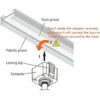 Cloudy Bay Juno Cabezal de luz LED tipo pista CRI de 10