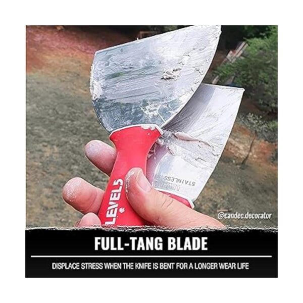 LEVEL5 Cuchillo para juntas de acero inoxidable paquete