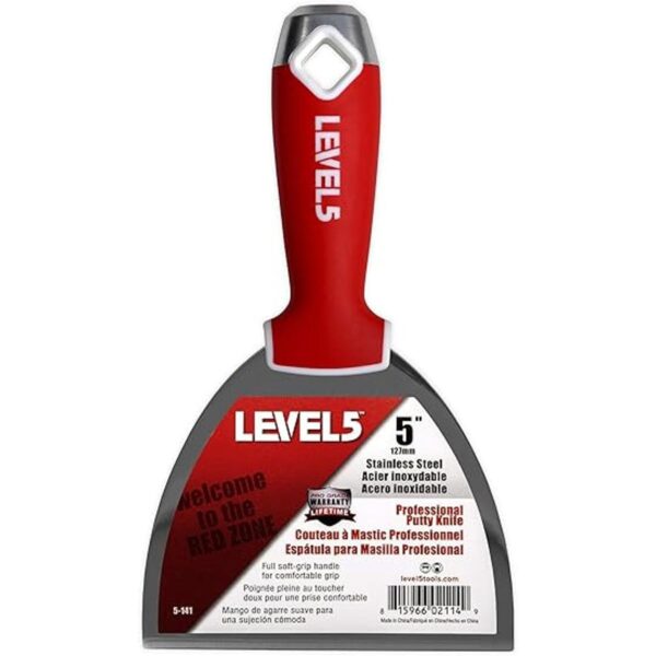 LEVEL5 Cuchillo para juntas de acero inoxidable paquete