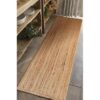 Hausattire Alfombra trenzada de yute tejida a mano 2 x 6_4