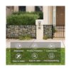 NAIMORUI Cubierta decorativa de PVC para balcón con cuerda_3