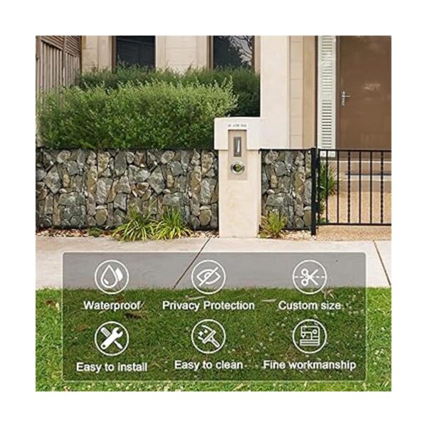 NAIMORUI Cubierta decorativa de PVC para balcón con cuerda_3