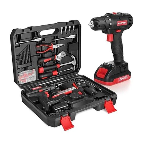 Eastvolt Kit de taladro eléctrico inalámbrico máximo de 20