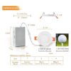Cloudy Bay Luz empotrable LED ultrafina de 3 pulgadas de 5_2