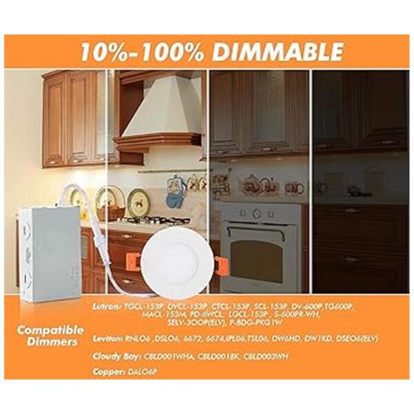 Cloudy Bay Luz empotrable LED ultrafina de 3 pulgadas de 5_4