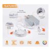Cloudy Bay Luz empotrable LED ultrafina de 3 pulgadas de 5_6