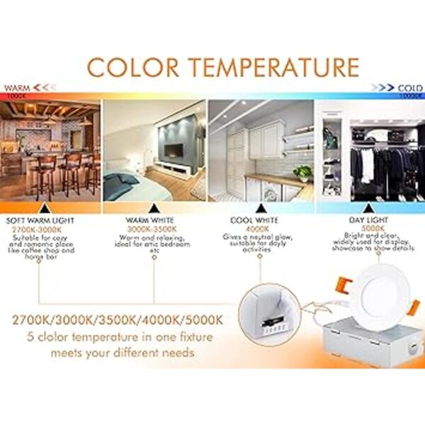 Cloudy Bay Luz empotrable LED ultrafina de 3 pulgadas de 5_3