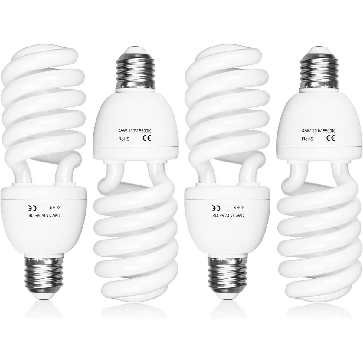 EMART Bombillas de fotografía de 45 W 5500 K E26E27
