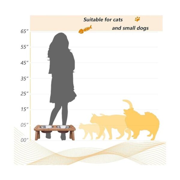 Cuencos elevados para gatos cuencos para gatos para