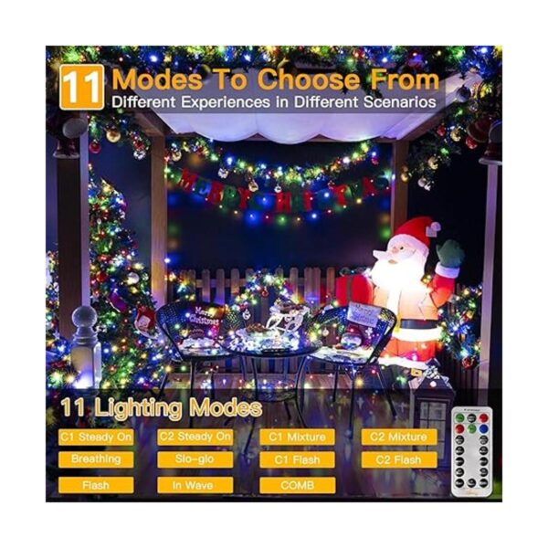 Ollny Luces de Navidad para exteriores 800 luces LED de_4
