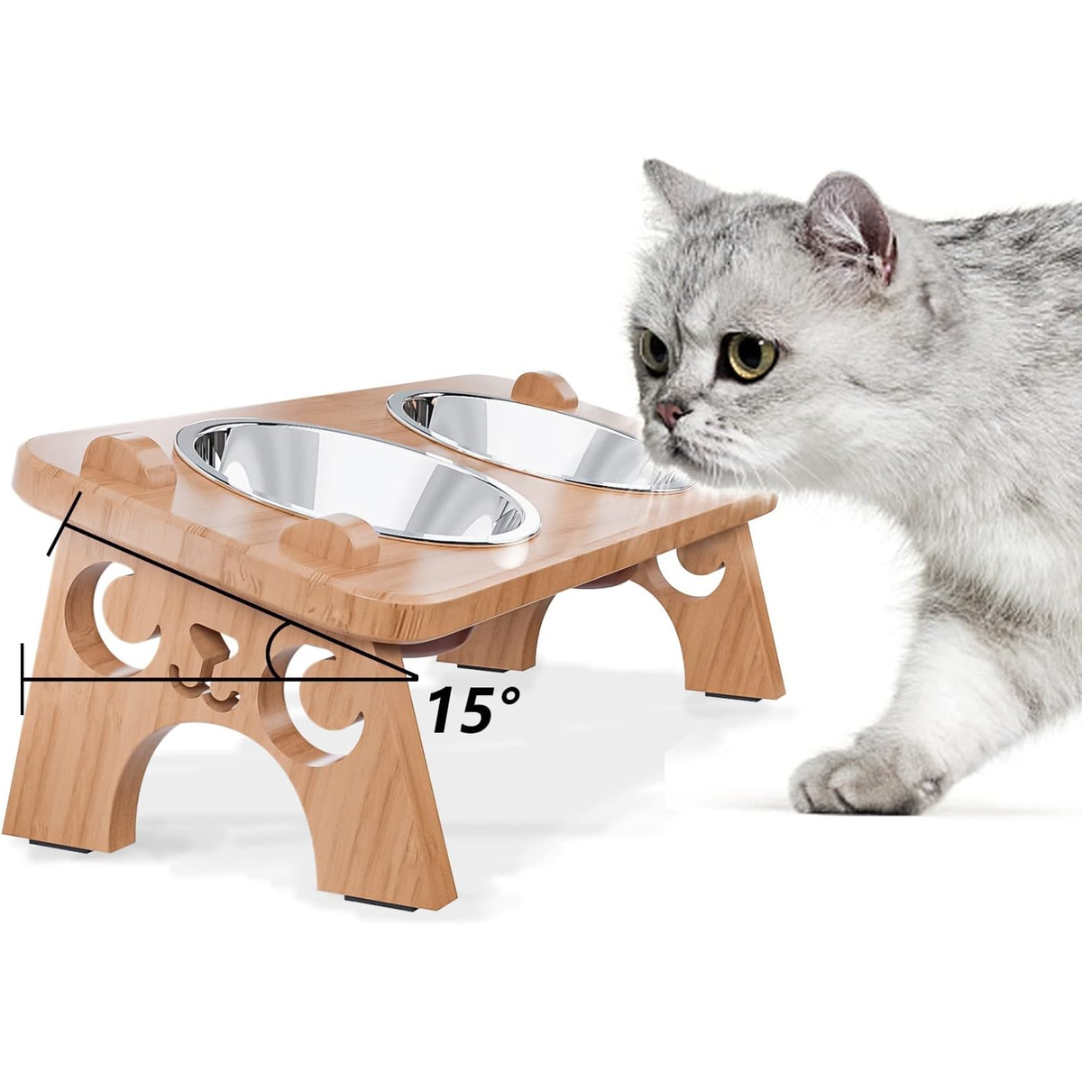 Cuencos elevados para gatos cuencos para gatos para
