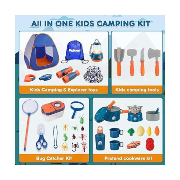 Meland Juego de campamento para niños con tienda de_2