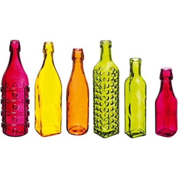 Evergreen Decora tu jardín botella de cristal juego de 6_1