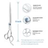 JASON Dog Grooming Thinning Blending Scissor Ergonomic