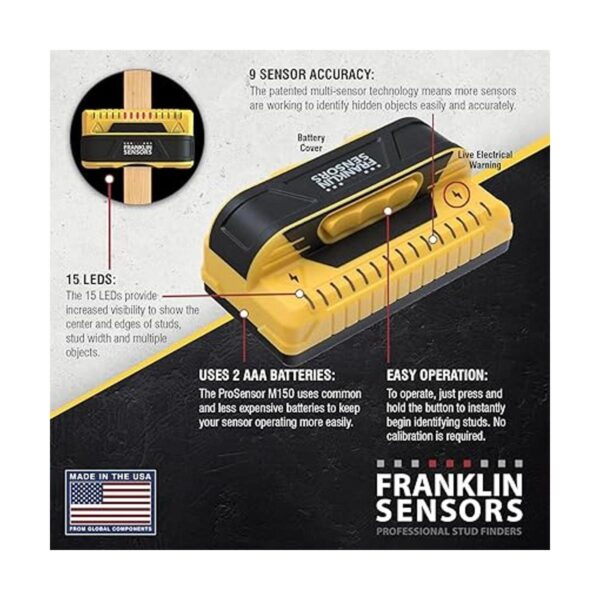 Franklin Sensors ProSensor M150 Buscador profesional de_2