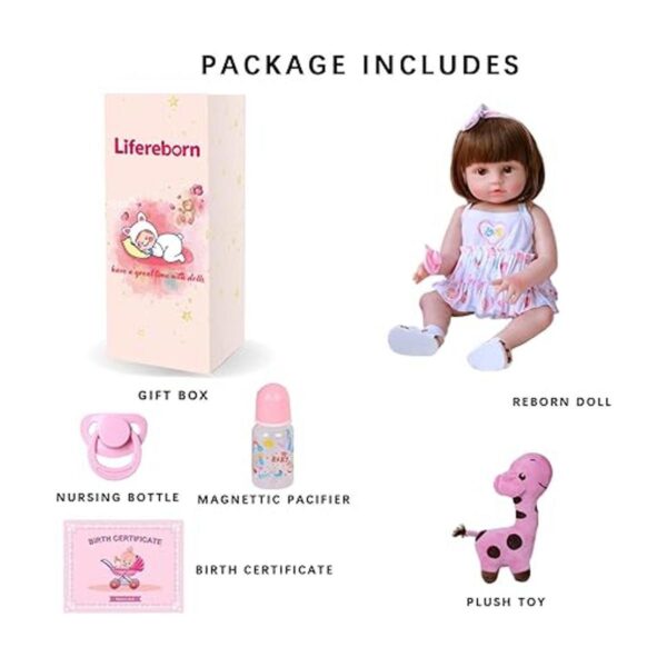 Muñecas de bebé Reborn realistas de 18 pulgadas muñeca de_6
