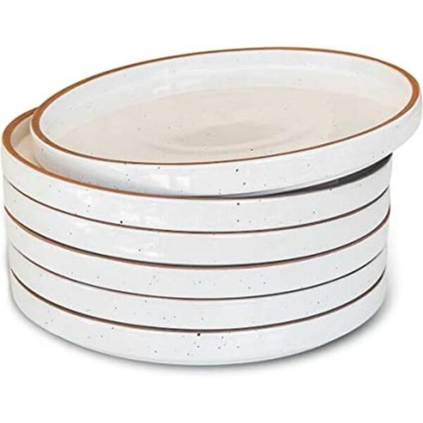 Mora Juego de platos planos de cerámica de 6 8