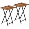HOOBRO Tablas plegables para TV juego de 2 mesas_1