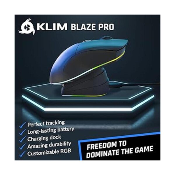 KLIM Blaze Pro Ratón inalámbrico recargable para juegos_2