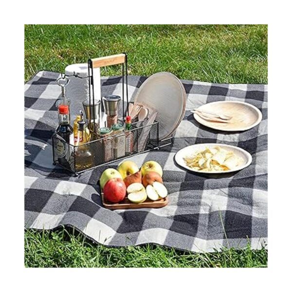 OMAIA Carrito de barbacoa y picnic con soporte para_3