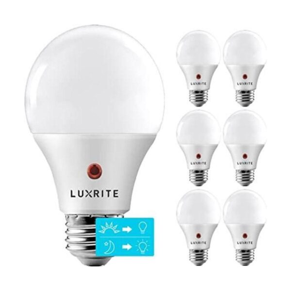 Luxrite Bombillas LED A19 del atardecer al amanecer_1