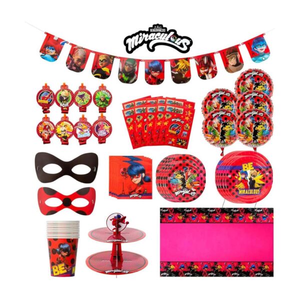 Miraculous Ladybug Party in a Box Kit Celebración fiesta_1