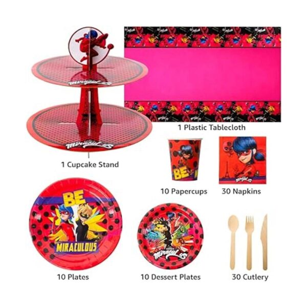 Miraculous Ladybug Party in a Box Kit Celebración fiesta_4