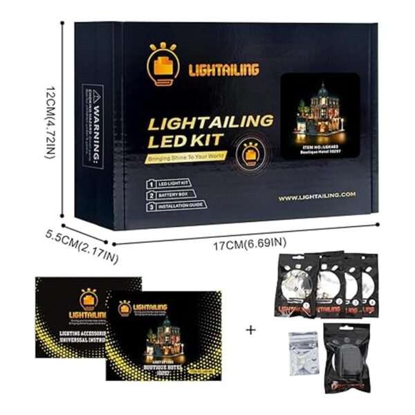 Lightailing Luz LED para Lego 10297 Boutique Hotel_6