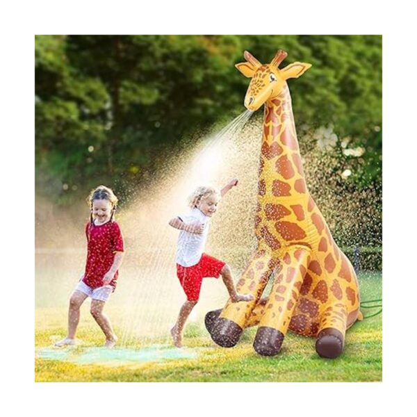 GoFloats Rociador inflable gigante de fiesta de jirafa_2