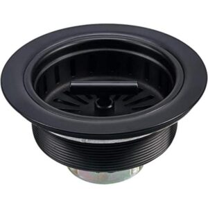 KONE Colador para fregadero de cocina color negro mate