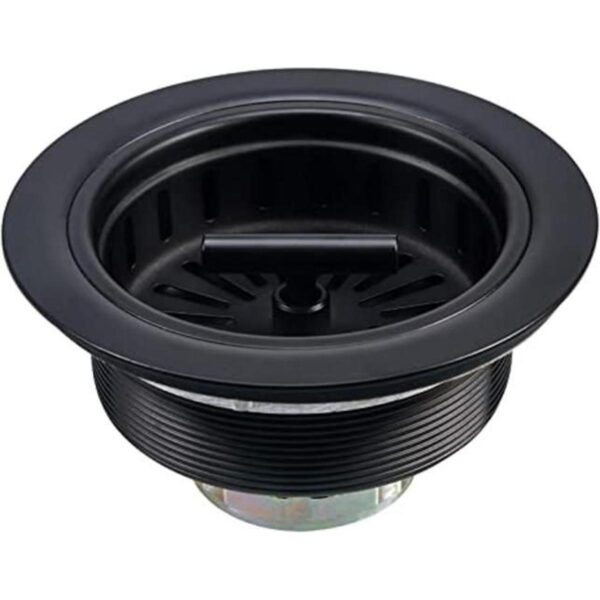 KONE Colador para fregadero de cocina color negro mate