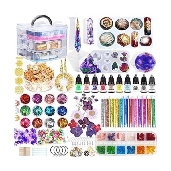 Kit de moldes de resina para principiantes 125 piezas