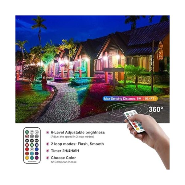 MEIKEE Luces RGB de 35 W equivalente a 300 W paquete de_4