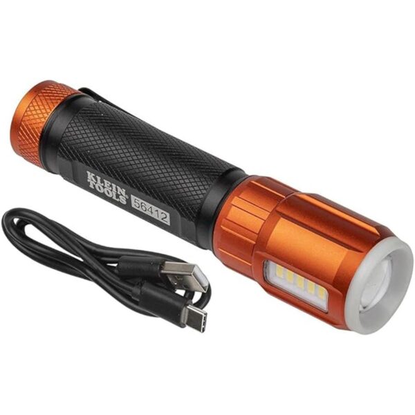 Klein Tools 56412 Linterna LED recargable con luz de_1