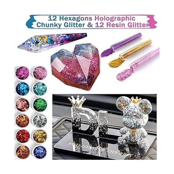 Kit de moldes de resina para principiantes 125 piezas