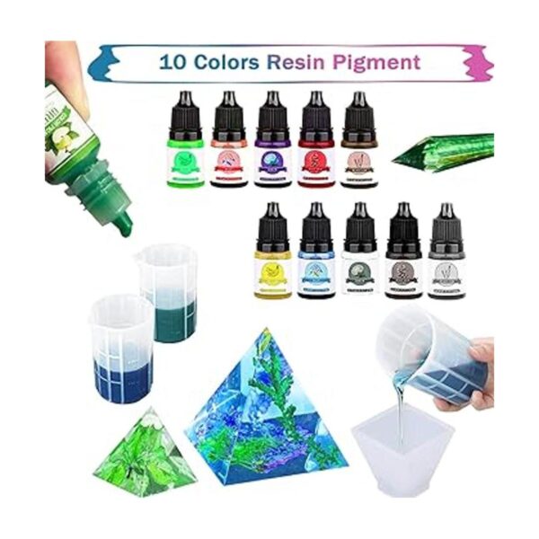 Kit de moldes de resina para principiantes 125 piezas