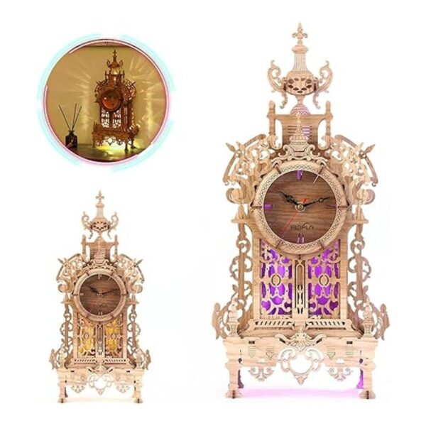 FUNPOLA Rompecabezas de madera 3D modelo de reloj de_2