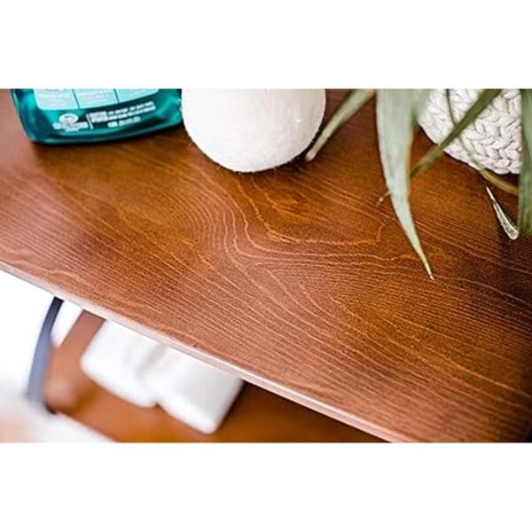 Estantes de pared flotantes con soportes madera maciza