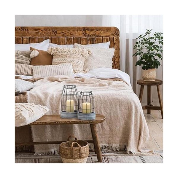 Decoración rústica de farol de granja elegantes linternas