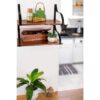 Estantes de pared flotantes con soportes madera maciza